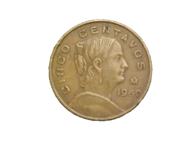 México 1960 5 centavos KM# 426 - ¡Muy bonita moneda de coleccionista circo! -c4780xux Foto 1 de 2