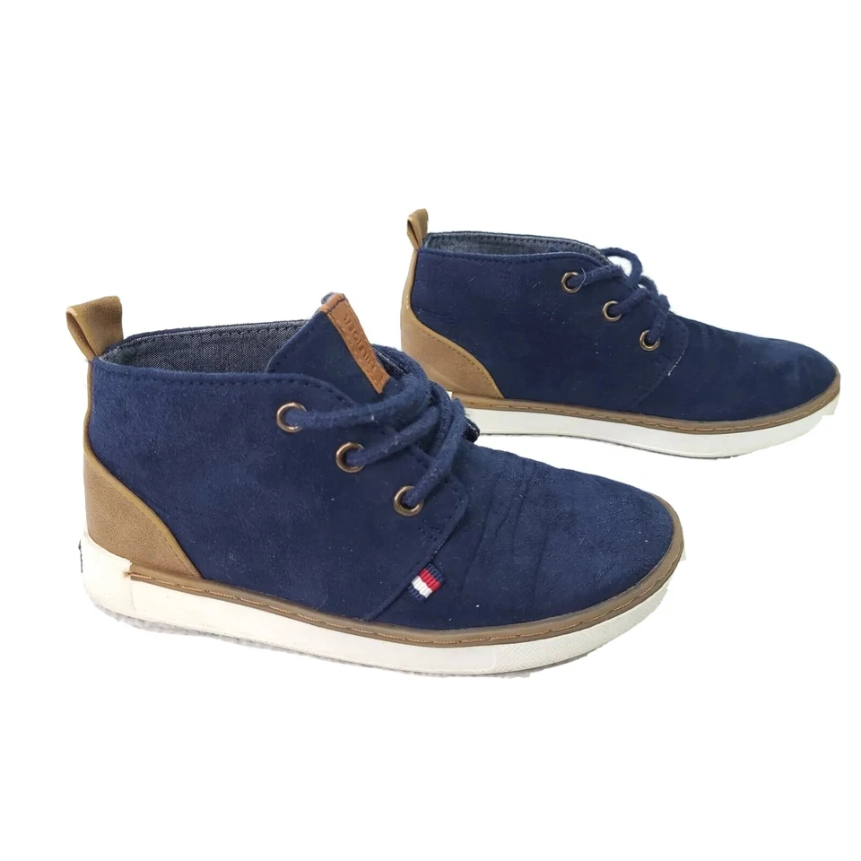 Tommy Hilfiger Ken Chukka ботинки темно-синий высоты топы обувь ребенка ясельного возраста размер 11 - Изображение 1 из 4
