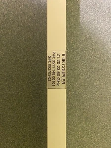 NEW WR-42 6 DB DIRECTIONAL COUPLER BAND 21.2-23.6 GHZ SQUARES FLANGES 20 IN - Bild 1 von 6