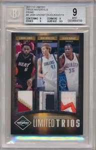 2011-12 Limited LEBRON JAMES / NOWITZKI / KEVIN DURANT Trios Prime /15 *BGS 9* - Picture 1 of 1