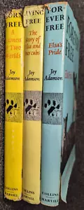 Born Free, Living Free, Forever Free by Joy Adamson Story of Elsa Vintage HC - Picture 1 of 24