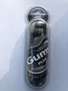 JVC Nuove Cuffie Stereo Gumy Plus Colore Nero Oliva HA-FX7-B con Cavo - Foto 1 di 2