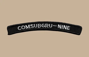 US Navy COMSUBGRU Commander Submarine Group Nine UIM Shoulder Rocker Tab (01-02) - Bild 1 von 1