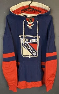 MENS NEW YORK RANGERS 2016/2017 NHL ICE HOCKEY HOODIE HOODED SHIRT JERSEY SIZE S - Picture 1 of 9