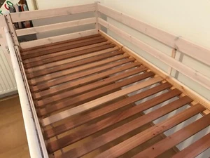 Hochbett Frieda Jysk Dänisches Bettenlager weiß Holz - Bild 1 von 4