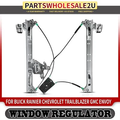 Regulador de ventana eléctrica delantero izquierdo sin motor para Chevrolet Isuzu Ascender Buick Foto 1 de 4