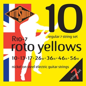 Rotosound Yellows Nickel Saiten für E-Gitarre normal 7 Saiten 10-56 R10-7 - Bild 1 von 1