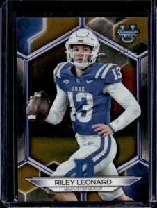 2023 Bowman U Best Riley Leonard Gold Refractor #33/50 - Picture 1 of 2