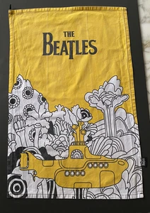 Beatles "Yellow Submarine" Cotton Tea Towel - Music Gift - Beatles Memorabilia - Picture 1 of 18