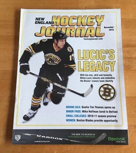 New England Hockey Journal noviembre 2010 Milan Lucic Boston Bruins - Imagen 1 de 2
