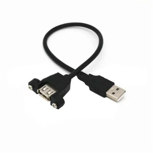 Usb2.0 Male To Female Extension Cable With Screw Holes For Fixing 2M 0.3m 0.5m - Bild 1 von 5