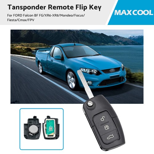 Transponder Remote Key for Ford BF FG Falcon Territory Mondeo FPV Focus ...