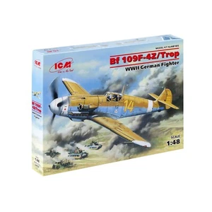 BF 109F-4Z/TROP Kit Aereo da Costruzione1/48 - Modellino in Plastica Scala Modellino ICM 48105 - Foto 1 di 6