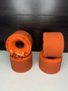 Orangatang - Longboard Wheels Fat Free 65mm 37mm Contact 80a Orange Set of 4