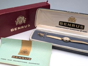 Benrus Lady Camile 17 Jewel Yellow Gold Plate Watch 5920 - Picture 1 of 12