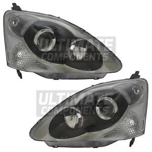 Honda Civic Headlights Mk7 Type R 2003-2006 Headlamps EP2 EP3 Drivers Passenger - Picture 1 of 12