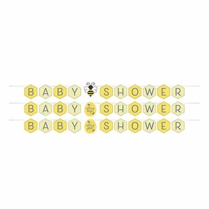 Bumblebee Baby Shower Garland, Party Supplies, 1 Piece - Picture 1 of 1