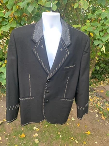 *Vtg 80s Matsuda Men’s Jacket Blazer Toko Japan* Jean Paul Gaultier Rock Star* - Picture 1 of 14