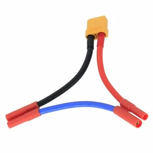 Series Wire XT90 1 Female to 2 Male HXT 4mm 10AWG 10CM Serial Cable - Picture 1 of 3