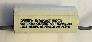Aerovox 5uF 250VAC Axial Capacitor! Lot of 10! W43A2505E SH9531 MRP878743 - Picture 1 of 2