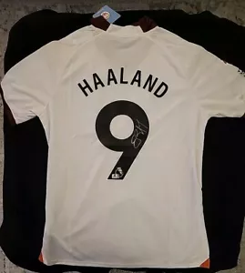 Erling Haaland #9 Manchester City signiertes handsigniertes Puma Trikot mit COA Größe L - Bild 1 von 6