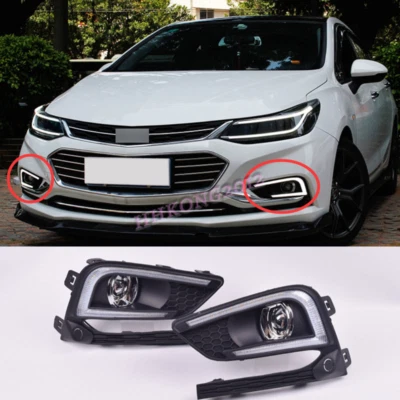 Luz antiniebla delantera 3 colores LED de circulación diurna para Chevrolet Cruze 2016-2018 Foto 1 de 4