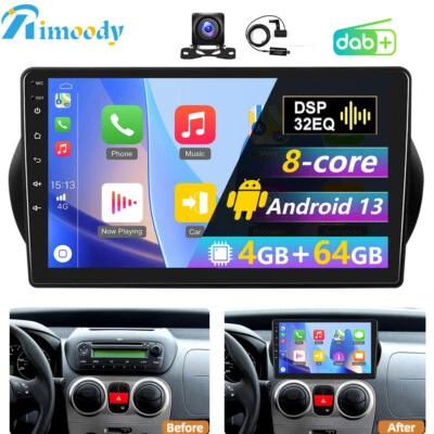 Für Citroen Nemo Peugeot Bipper Fiat Fiorino Android 13 Autoradio GPS Navi DAB+ - Bild 1 von 4