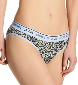 Calvin Klein 298267 One Cotton Average Bikini Panty Cheetah Print, LG (12-14) - Picture 1 of 2