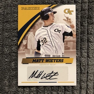 MATT WIETERS 2016 Panini Georgia Tech Yellow Jackets AUTO - Picture 1 of 3