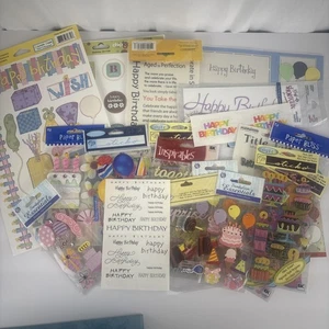 Geburtstag Scrapbooking Sticker Lot Sticker Neu/Gebraucht Sandylion Cathy B Mrs Grossm - Bild 1 von 6