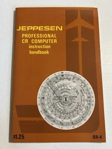 Jeppesen Professional CR Computer Instruction Handbook BR-4 1976 Aviation Pilot - Foto 1 di 5