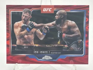 2025 Topps Chrome UFC Jon Jones Red Wave Refractor 05/10 SSP! Ziege - Bild 1 von 3