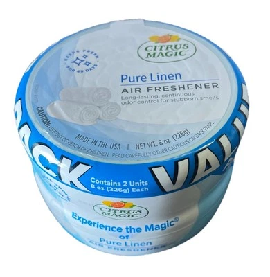 Citrus Magic 8 OZ Ambientador sólido de lino (paquete de 2) 616472586 Citrus Magic Foto 1 de 2