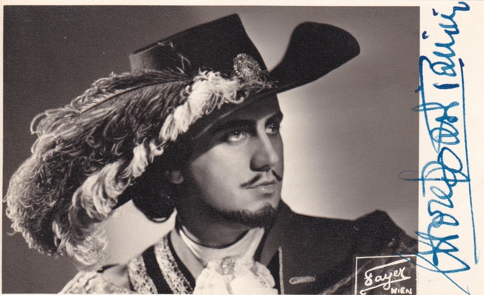 AUTOGRAPHED PHOTO OF OPERA SINGER Ettore Bastianini in Ballo in Maschera Fayer Foto 1 de 1