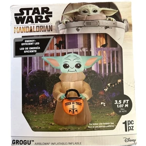 star wars il mandaloriano disney gonfiabile halloween 3,5’ dolcetto o scherzetto testato - Foto 1 di 3
