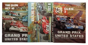 Lot of 3 Watkins Glenn Grand Prix Auto Racing Programs 1971 1974 1976 - Picture 1 of 15