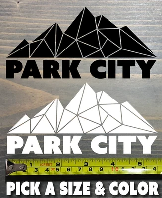 Park City Sticker Decal Utah Ski Mountain Snowboard Snowbird The Canyons Resort