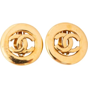 Chanel Golden CC Earclips Coco CC Ohrstecker Ohrringe - Bild 1 von 3