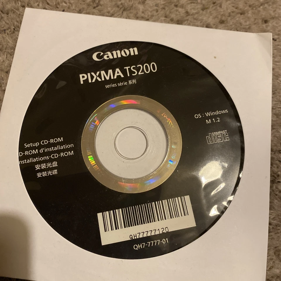 Canon Pixma Ts200 Set Up Cd-Ron - Image 1 of 1