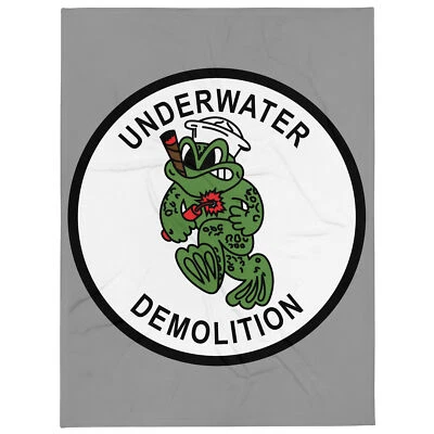 OOGALY UDT Frogman Throw Blanket 60" X 80"