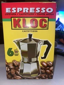 CAFETERA ESPRESSO KLOC 6 TAZAS CAFETERÍA CAFETERÍA ALUMINION - Imagen 1 de 2