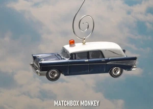 Vintage '57 Chevy Ambulance Hearse Coroner Custom Christmas Tree Ornament Adorno - Picture 1 of 12
