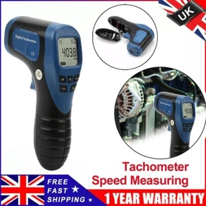Digital Tachometer Non-Contact Laser Photo Gun RPM Tach Tester Meter Speed Gauge - Picture 1 of 10