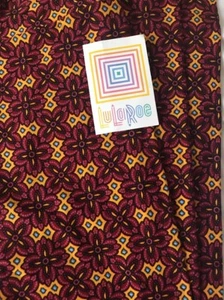 Lularoe TC Tall Curvy Leggings Yellow Solid Red Purple Medallion HTF🦄 New - Picture 1 of 8