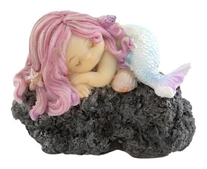 Top Collection Miniature Fairy Garden and Terrarium Sleeping Little Mermaid o... - Picture 1 of 3