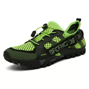 Outdoor Mens Breathable Walking Shoes Sport Hiking Trainers Casual Sneakers Size - Picture 1 of 15