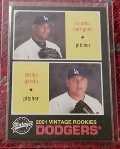 2002 Upper Deck Vintage #188 R. Rodriguez/C. Garcia LA Dodgers Baseball Card 