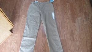 NWT Lee Straight Leg Pants Womens Size 12 Long Flax Cotton Relaxed Fit - Picture 1 of 3