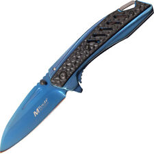 Mtech Usa Framelock Spring Assisted Folding Knife, 3.25" Blade, Blue, Mt-A1133Bl