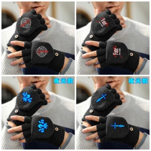 Fate Cosplay Guantes Sin Dedos Mitones Comodidad Invierno Caliente Mitones Anime Regalo - Imagen 1 de 21